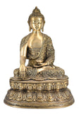 White Whale Brass Buddha Statue Astmangal Buddhism Idol feng Shui Home Decorative Showpiece