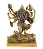 White Whale Maa Kali Brass Statue Religious Goddess Sculpture Idol
