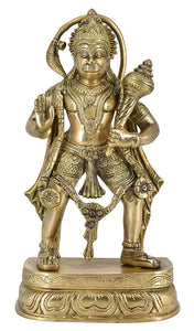 White Whale Lord Hanuman Idol Strength Monkey Figurine Bajrang bali Statue Brass Sculpture Diwali Decor Gifts