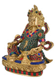White Whale Brass Kuber Statue Religious Strength God Sculpture Idol Home Decor
