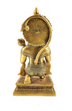 White Whale Lord Hanuman Brass Statue Religious Strength God Sculpture Idol