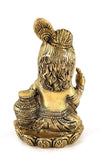 White Whale Lord Baby Krishna-Makhan Bal Krishna Brass Statue Religious Strength God Sculpture Idol