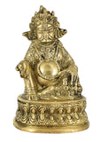 White Whale Brass Kuber Statue Religious Strength God Sculpture Idol Home Decor