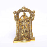 White Whale Metal Sri Venkateswara Idol, 4cm x 24 cm x 17 cm, Golden