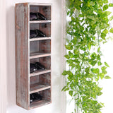 White Whale Wooden Wall Mounted Vertical Storage Sunglasses Display Case Stand