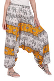 Whitewhale Mens & Women Rayon Elephant Printed  Harem Pants Pockets Yoga Trousers Hippie