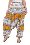 Whitewhale Mens & Women Rayon Elephant Printed  Harem Pants Pockets Yoga Trousers Hippie