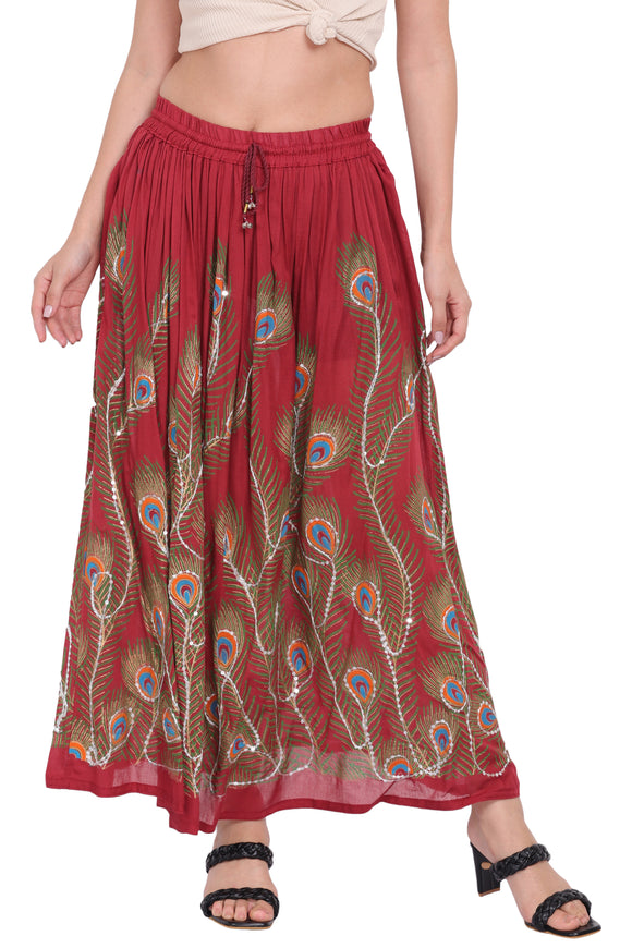 Whitewhale Womens Long Skirt India Traditional Clothing Designer For Spring Summer