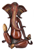 White Whale Brass Hindu God Lord Ganesha Bhagwan Lord Ganesha Idol Statue Murti