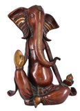 White Whale Brass Hindu God Lord Ganesha Bhagwan Lord Ganesha Idol Statue Murti