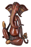 White Whale Brass Hindu God Lord Ganesha Bhagwan Lord Ganesha Idol Statue Murti