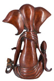 White Whale Brass Hindu God Lord Ganesha Bhagwan Lord Ganesha Idol Statue Murti