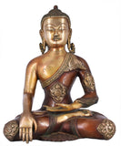 White Whale Brass  Buddha Idol Metal Sculpture Buddha Statue Brass  Goddess Statue Home Decor Gift