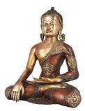 White Whale Brass  Buddha Idol Metal Sculpture Buddha Statue Brass  Goddess Statue Home Decor Gift