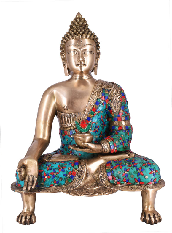 White Whale Brass  Buddha Idol Metal Sculpture Buddha Statue Brass Goddess Statue Home Decor Gift