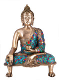 White Whale Brass  Buddha Idol Metal Sculpture Buddha Statue Brass Goddess Statue Home Decor Gift