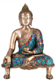 White Whale Brass  Buddha Idol Metal Sculpture Buddha Statue Brass Goddess Statue Home Decor Gift