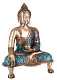 White Whale Brass  Buddha Idol Metal Sculpture Buddha Statue Brass Goddess Statue Home Decor Gift