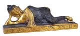 White Whale Brass Resting Buddha in Lying Posture Buddhism Idol feng Shui Home Decorative Showpiece