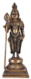 White Whale Brass Lord Kartik Statue Idol Home Decor Figurine