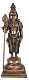 White Whale Brass Lord Kartik Statue Idol Home Decor Figurine