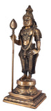 White Whale Brass Lord Kartik Statue Idol Home Decor Figurine