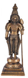 White Whale Brass Lord Kartik Statue Idol Home Decor Figurine