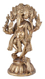 White Whale Brass Hindu God Lord Ganesha Bhagwan Lord Ganesha Idol Statue Murti