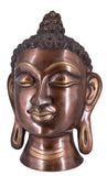 White Whale Brass Buddha Head Statue Idol Figurine Home Decorative Showpiece Home Decor