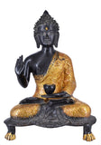 White Whale Brass Buddha Statue Murti for Home Decor Entrance Office Table Living Room Meditation Luck Gift Feng Shui Home Décor