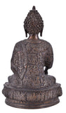 White Whale Brass Buddha Statue Murti for Home Decor Entrance Office Table Living Room Meditation Luck Gift Feng Shui Home Décor