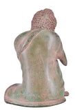 White Whale Brass Buddha Statue Murti for Home Decor Entrance Office Table Living Room Meditation Luck Gift Feng Shui Home Décor