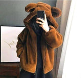 Whitewhale women fashionable winter fleece Hoodie Jacket