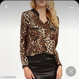 Whitewhale Animal Print Shirt for Women