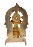 White Whale Brass Lakshmi Idol Hindu Lakshmi Goddess Statue Home Office Showpiece Deco