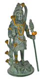 White Whale Brass Metal Lord Shiva Shankar Idol Bhole Nath Bhagwan Murti Office Home Decor Showpiece Statue