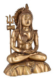 White Whale Lord Shiva Brass Statue Idol Sculpture Hindu God Natraja Shiv Figurine Home Décor