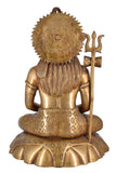 White Whale Lord Shiva Brass Statue Idol Sculpture Hindu God Natraja Shiv Figurine Home Décor