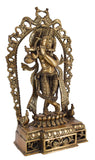 White Whale Brass Lord Krishna Bhagwan Lord Krishna Idol Statue Murti Home Décor