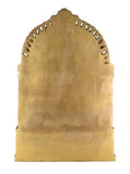 White Whale Brass Goddess Lakshmi Darbar Statue God Ganesha and Goddess Laxmi Saraswati Idol Statue Murti Home Décor