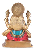 White Whale Brass Lakshmi Idol Hindu Laxmi Goddess Statue Home Office Showpiece Home Décor