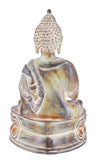 White Whale Brass Buddha Statue Blessing Murti for Home Decor Entrance Office Table Living Room Meditation Luck Gift Feng Shui Home Decor