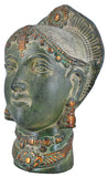 White Whale Brass Antique Goddess Parvati Head Idol Figurine Home Decorative Showpiece Home Decor