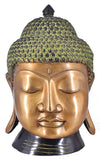 White Whale Brass Antique Buddha Head Statue Idol Figurine Home Decorative Showpiece Home Decor