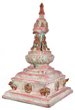 White Whale Brass Buddha Temple Pooja Mandir for Living Room Pooja Decoration Religious Home Decor