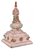 White Whale Brass Buddha Temple Pooja Mandir for Living Room Pooja Decoration Religious Home Decor