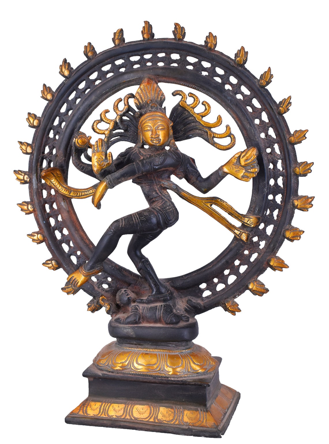 White Whale Natraj Brass Statue,Nataraja - King of Dancers Hindu ...