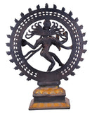 White Whale Natraj Brass Statue,Nataraja - King of Dancers Hindu God Shiva for Temple Mandir Home Decor