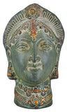 White Whale Brass Antique Goddess Parvati Head Idol Figurine Home Decorative Showpiece Home Decor