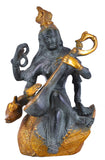 White Whale Maa Saraswati Brass Statue Religious Goddess Sculpture Idol Home Decor